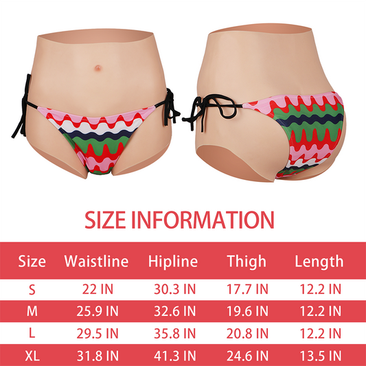 VMOPEOT Silicone Hip Enhancer Pants for Crossdressers,Crossdressing Hiding Gaff Panty, Transgender Dragqueen Cosplay