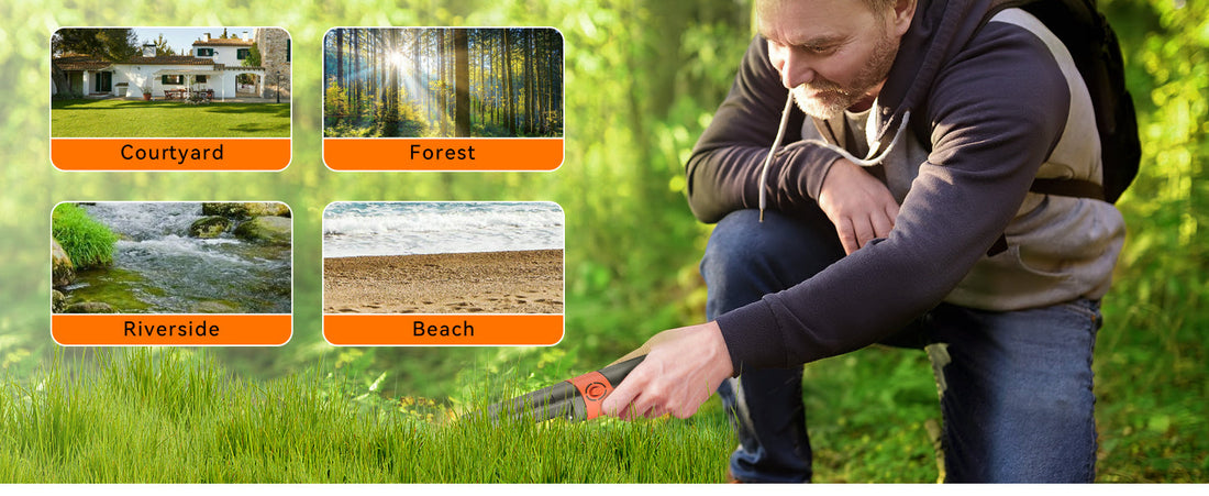 High Sensitivity Handheld Metal Detector, Waterproof & Portable, Medium-Sized for Treasure Hunting, Beach Exploration, Archaeology, and Security Checks, Pinpointer Included for Accurate Detection