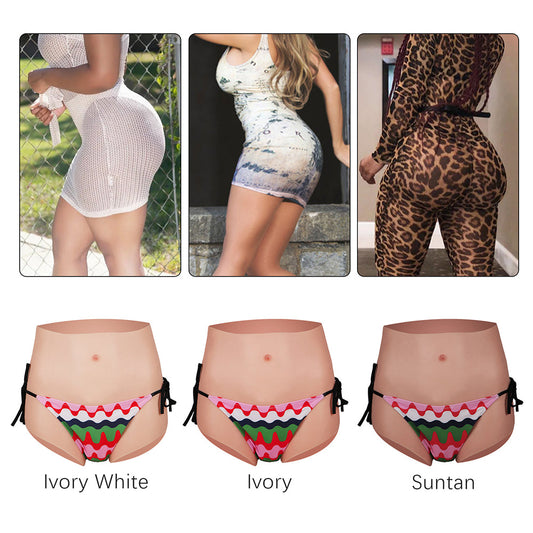 VMOPEOT Silicone Hip Enhancer Pants for Crossdressers,Crossdressing Hiding Gaff Panty, Transgender Dragqueen Cosplay