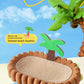 PnotKyes Cat Scratcher Jute Rope Bed, Coconut Tree Shaped Cat Scratching Board, 25.6 Inches/65cm Extra Large Cat Scratching Bed, Indoor Cat Scratching Board, Durable Oval Cat Scratching Beda.