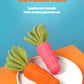 PnotKyes Dog Squeaky Chew Toy, Suitable for Aggressive Chewers, Rubber Carrot Dog Toy for Training and Cleaning, Interactive and Durable Toy for Small and Medium Dogs