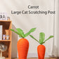 PnotKyes Carrot Cat Scratching Post - Cute and Fun Natural Sisal Cat Scratcher, Suitable for Indoor Small, Medium, and Large Cats, Universal for All Cats, Also Suitable for Other Pets.