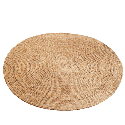 PnotKyes Cat Scratcher Mat, Floor Cat Scratching Mat, Natural Cat Scratch Pad, Pet Scratching Carpet, Round Cattail Grass Cat Scratcher Mat, Indoor Cat Scratching Mat