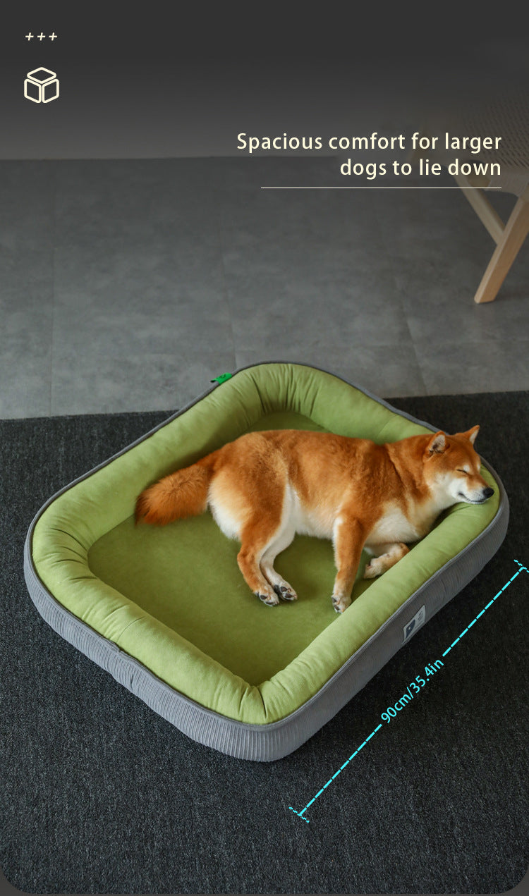 PnotKyes Orthopedic Foam Sofa Bed for All Pets, High-Density Egg Crate Foam Dog Sofa Bed, Pet Sofa Bed with Four-Sided Bolsters, Removable Washable Cover, and Non-Slip Bottom.