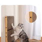 PnotKyes Cat Scratching Post, 23.6 Inch L-Shaped Wall-Mounted Cat Scratching Post, Cat Scratching Board with Ball Toy for Indoor Cats