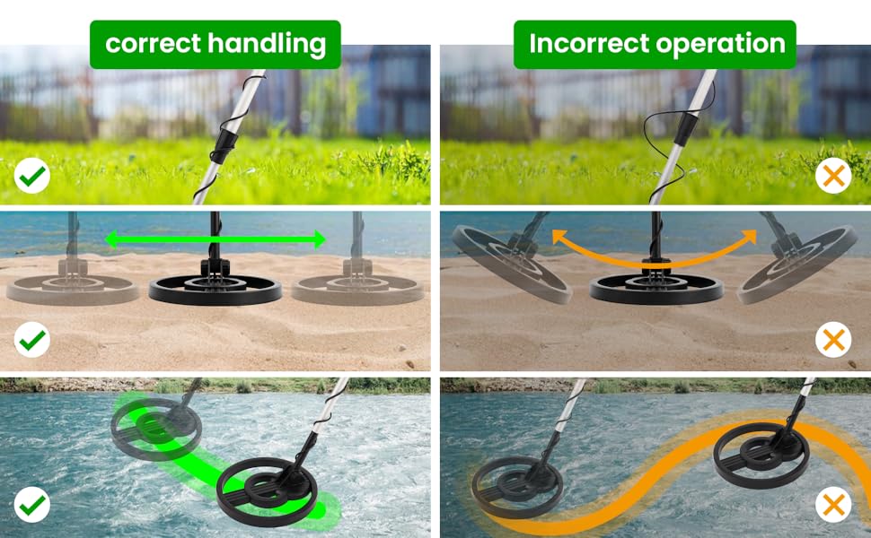 High Sensitivity Handheld Metal Detector | Waterproof Medium-Sized Detector | Perfect for Treasure Hunting, Archaeology, Beach Exploration & Security Checks