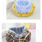 PnotKyes Round Pet Sofa Bed, Cozy Washable Bed, Pet Sofa Bed, Pet Cuddler Bed, Anti-Slip Bottom, Soft Calming Sleeping Bed