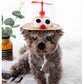 PnotKyesPet Straw Hat - Party Decoration, Adjustable Cute Mini Pet Straw Hat, Suitable for Small Pets/Puppies/Cats