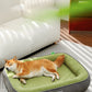 PnotKyes Orthopedic Foam Sofa Bed for All Pets, High-Density Egg Crate Foam Dog Sofa Bed, Pet Sofa Bed with Four-Sided Bolsters, Removable Washable Cover, and Non-Slip Bottom.