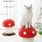 PnotKyes Mushroom-Shaped Cat Scratching Post - Unique Design, Sisal-Wrapped, Durable Sisal Interactive Cat Scratcher Pad, Ideal for Pet Cats