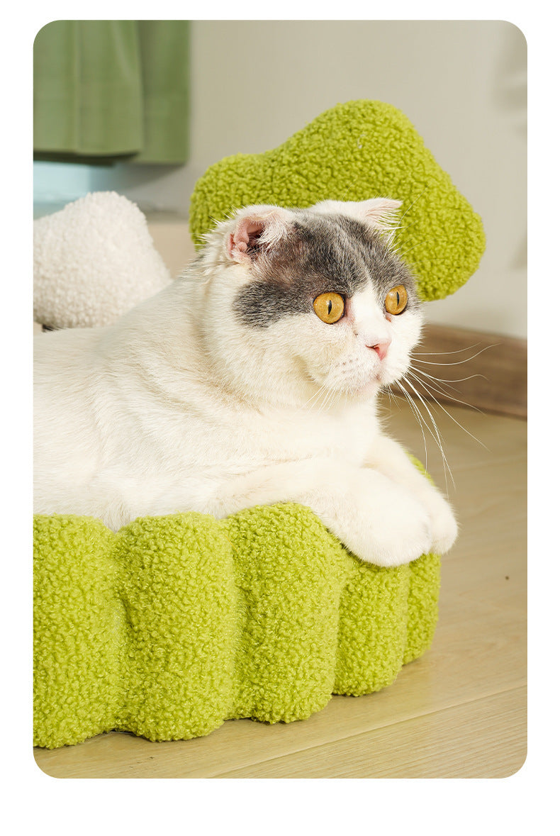 PnotKyes Cat Scratcher Bed, Sisal Rope Money Tree Shaped Cat Scratching Board, 25.6 Inches/65cm Extra Large Cat Scratching Bed, Indoor Cat Scratching Board, Durable Oval Cat Scratching Bed.