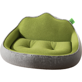 PnotKyes Crystal Ultra-Plush Sofa Bed for All Pets, Elevated and Thick with Backrest and Neck Support, Featuring Cushioning on All Sides, Removable and Washable Cover, and Non-Slip Bottom.