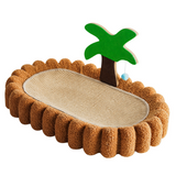 PnotKyes Cat Scratcher Jute Rope Bed, Coconut Tree Shaped Cat Scratching Board, 25.6 Inches/65cm Extra Large Cat Scratching Bed, Indoor Cat Scratching Board, Durable Oval Cat Scratching Beda.