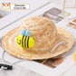 PnotKyesPet Straw Hat - Party Decoration, Adjustable Cute Mini Pet Straw Hat, Suitable for Small Pets/Puppies/Cats