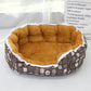 PnotKyes Round Pet Sofa Bed, Cozy Washable Bed, Pet Sofa Bed, Pet Cuddler Bed, Anti-Slip Bottom, Soft Calming Sleeping Bed