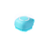 PnotKyes Dog and Cat Bath Brush, Dog and Cat Shampoo Brush, Dog and Cat Cleaning Brush, Dog Bath Brush Scrubber, Soft Silicone Pet Bath Massage Brush, Suitable for Short and Long Hair (Blue, Pink, Yellow)