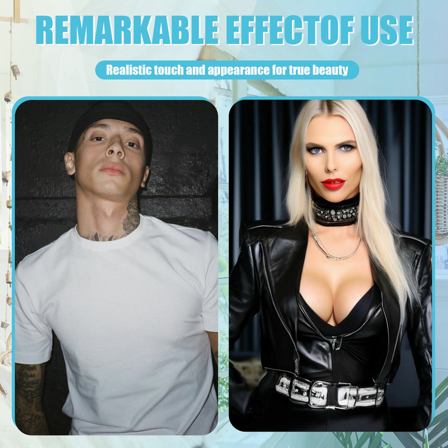 NRHCYBIU Silicone Breast Forms for Crossdressers Breastplate for Drag Queen Fake Breasts for Transgender Cosplay