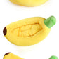 PnotKyes Dog Bed Cat Bed Pet Bed Comfortable and Washable in Banana Shape and Color with Removable Cushion