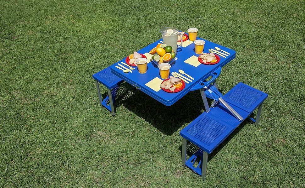 Portable Outdoor Folding Picnic Table with Seats | Lightweight & Durable | Perfect for Camping, Parks, BBQs, and the Beach