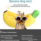 PnotKyes Dog Bed Cat Bed Pet Bed Comfortable and Washable in Banana Shape and Color with Removable Cushion